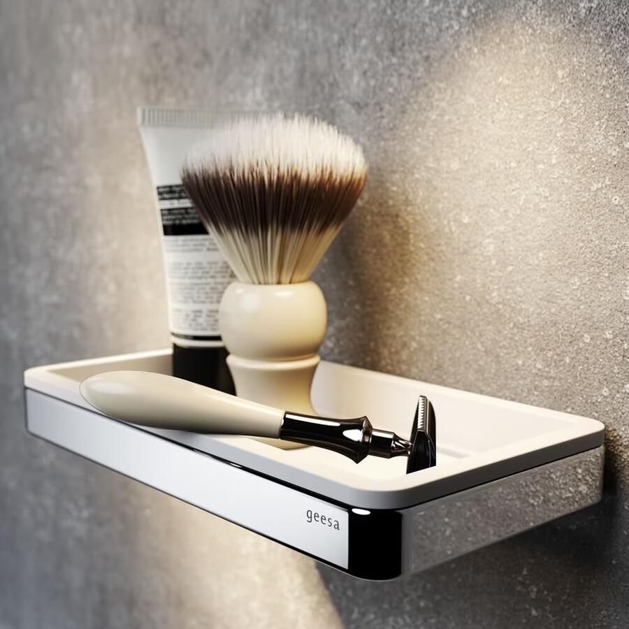 Geesa Planchet Frame | 21 cm | Wit-Chroom