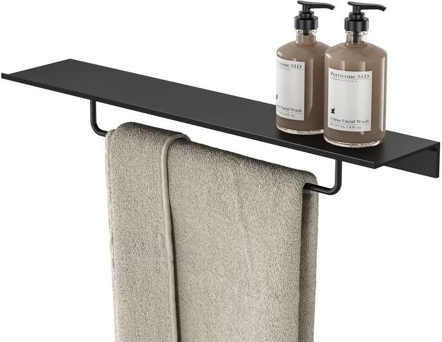 Geesa Planchet Leev | 60 cm | met handdoekrek 40 cm | Zwart - Foto 3