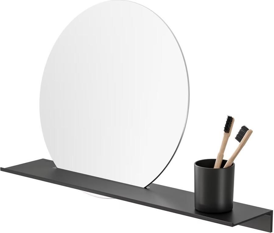 Geesa Planchet Leev | 60 cm | Met spiegel | Zwart - Foto 3