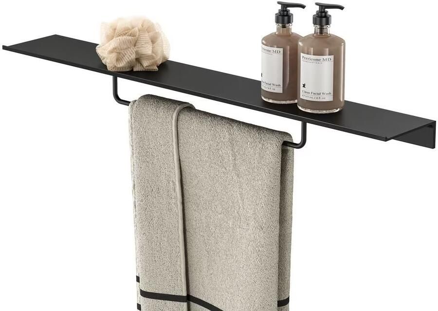 Geesa Planchet Leev | 80 cm | Met handdoekrek 40 cm | Zwart - Foto 4