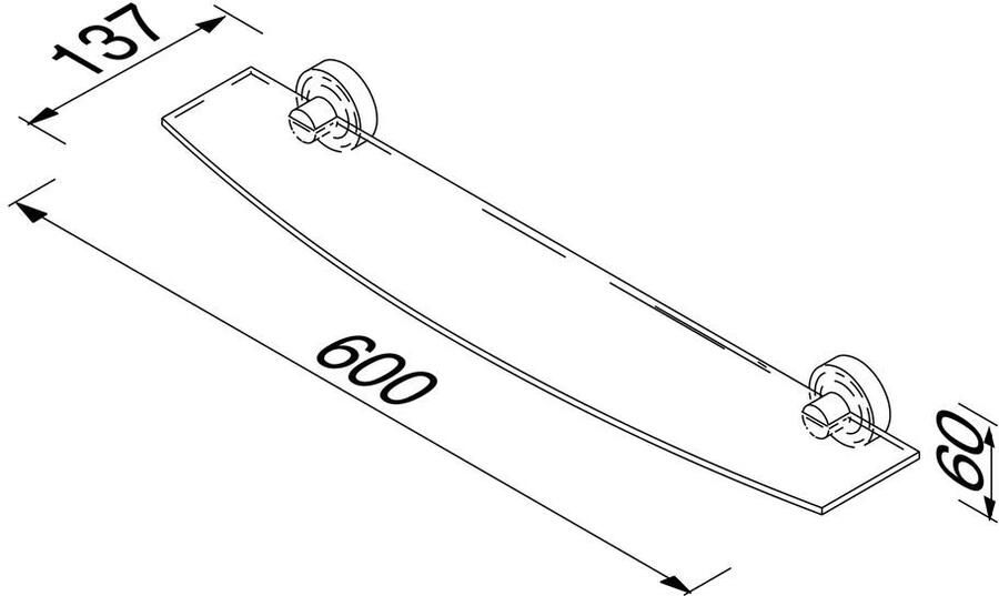 Geesa Planchet Luna | 60 cm | Chroom - Foto 2