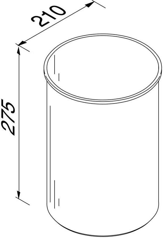 Geesa Prullenbak Hotel | 9 liter | vrijstaand | Chroom