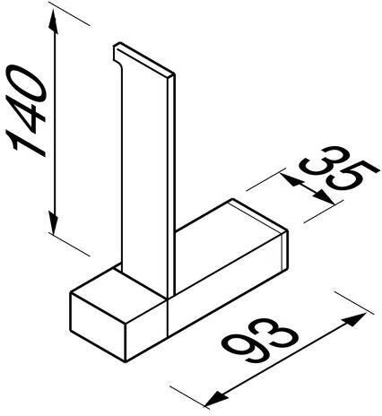 Geesa Reserverolhouder Modern Art | Chroom - Foto 4
