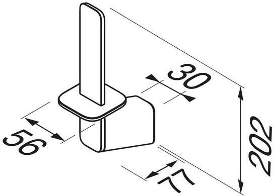 Geesa Reserverolhouder Shift | Chroom - Foto 3