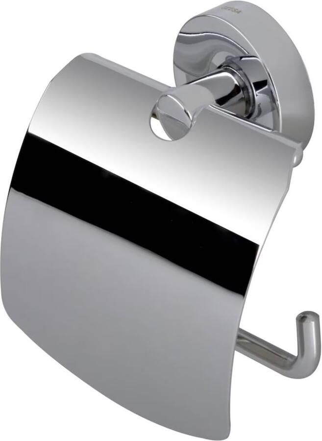 Geesa Toiletaccessorieset Luna | Toiletborstel met houder Toiletrolhouder met klep Handdoekhaak | Chroom - Foto 3