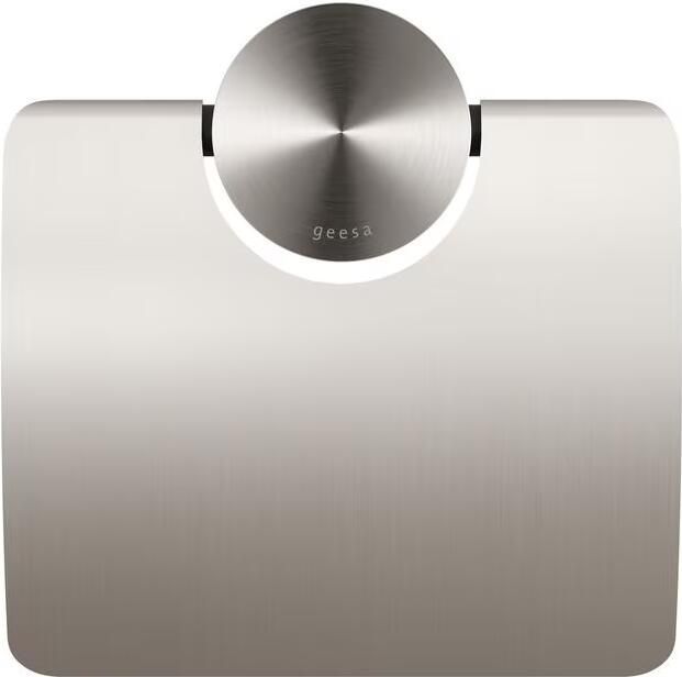 Geesa Toiletaccessorieset Opal | Toiletborstel met houder Toiletrolhouder met klep Handdoekhaak | RVS geborsteld - Foto 2