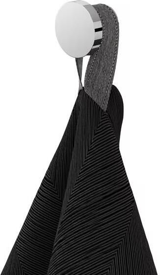 Geesa Toiletaccessorieset Opal | Toiletborstel met houder Toiletrolhouder met klep Handdoekhaak | Chroom - Foto 2