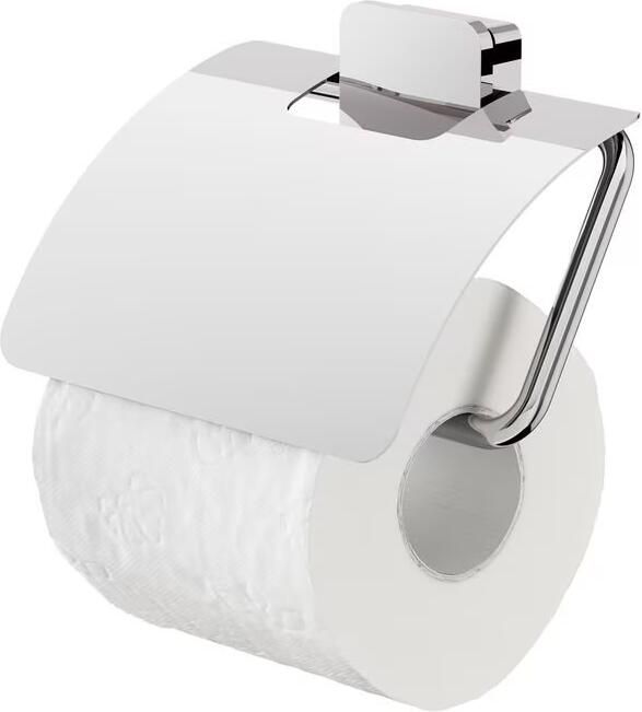 Geesa Toiletaccessorieset Topaz | Toiletborstel met houder Toiletrolhouder met klep Handdoekhaak | Chroom - Foto 2