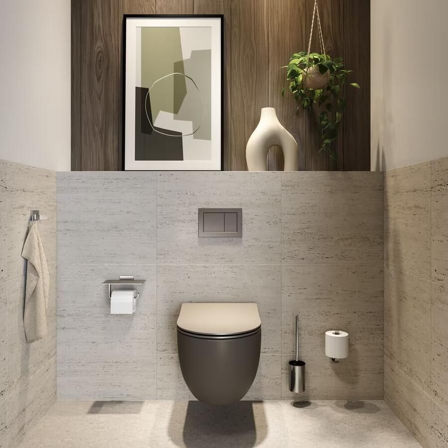 Geesa Toiletborstel Craft | Met houder | RVS gepolijst