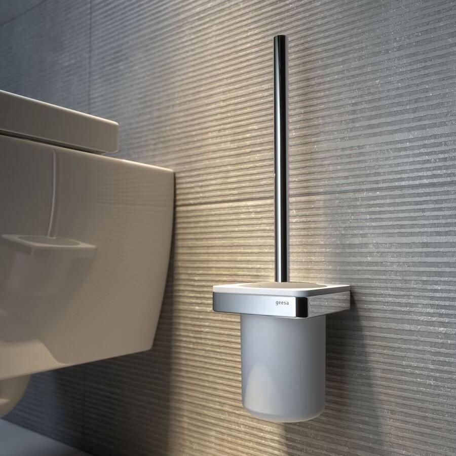 Geesa Toiletborstel Frame | Met houder | Chroom