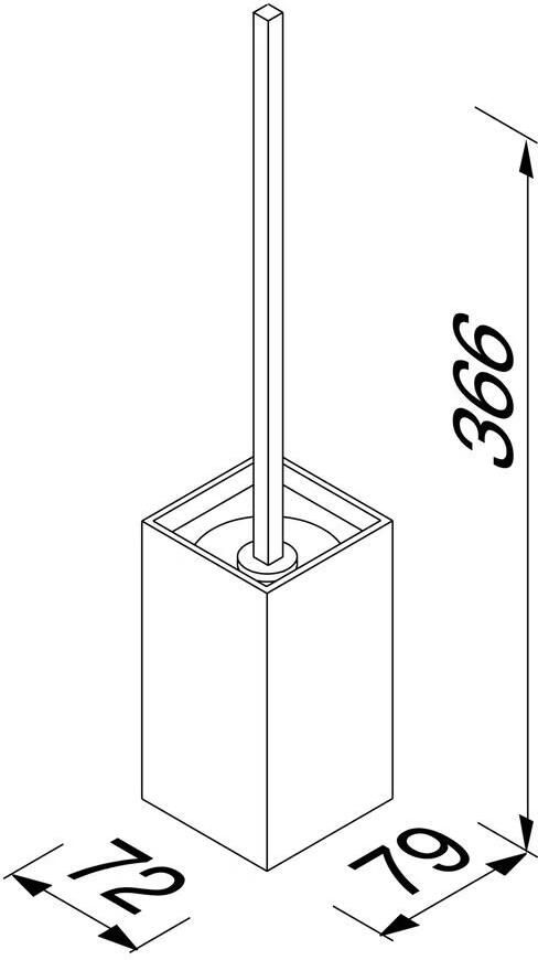 Geesa Toiletborstel Hotel | Met houder | Chroom