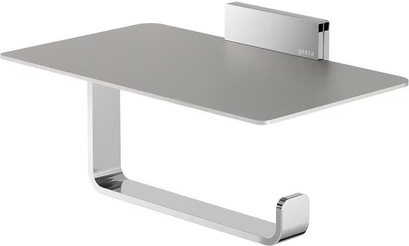 Geesa Toiletrolhouder Craft | Met planchet | RVS gepolijst - Foto 3