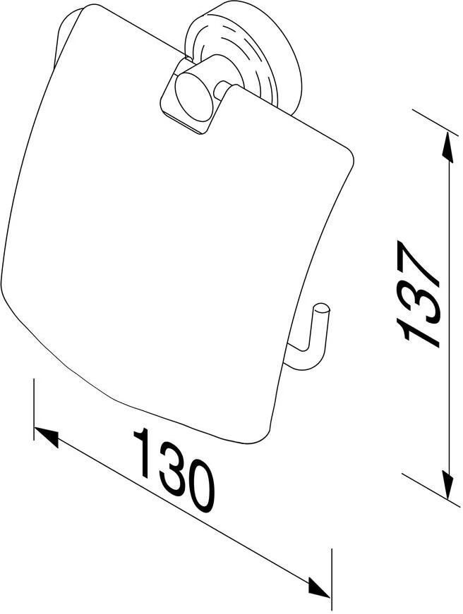 Geesa Toiletrolhouder Hotel | Met klep | Chroom - Foto 2