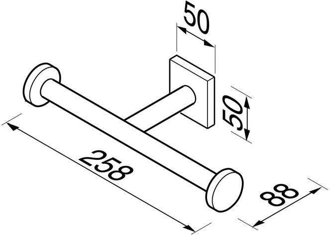 Geesa Toiletrolhouder Nelio | Zonder klep | Chroom - Foto 2