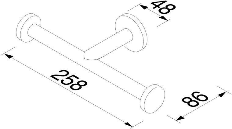 Geesa Toiletrolhouder Nemox | Zonder klep | Chroom - Foto 3