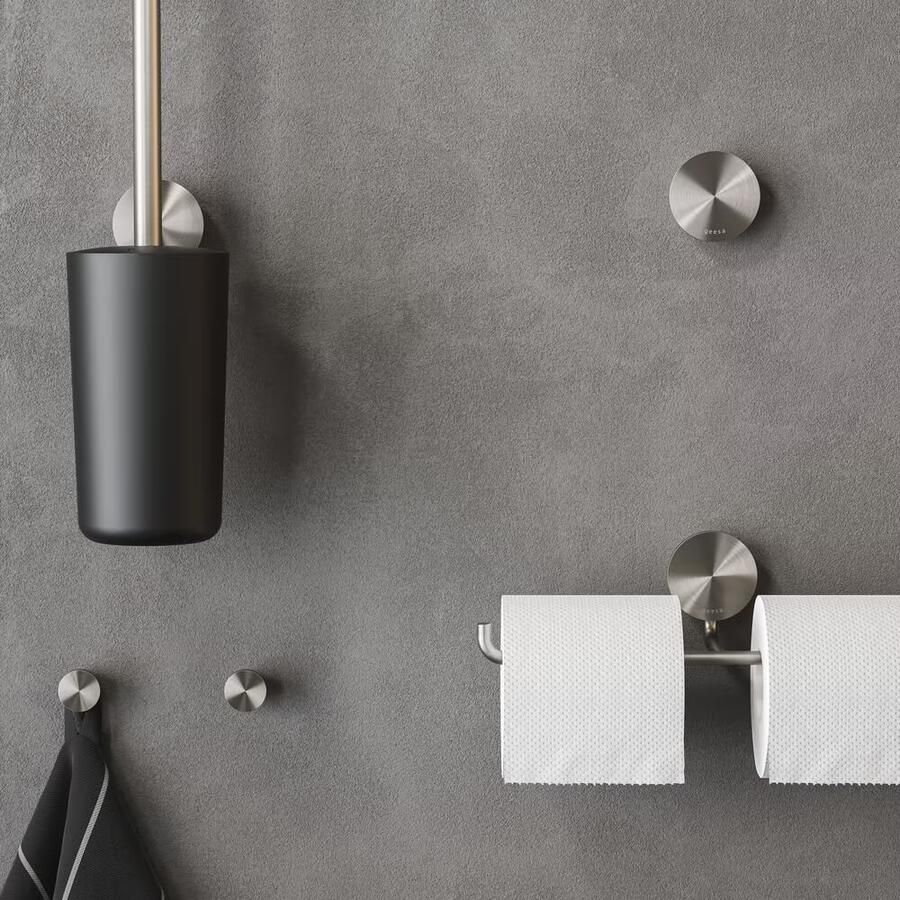 Geesa Toiletrolhouder Opal | Dubbel | RVS geborsteld