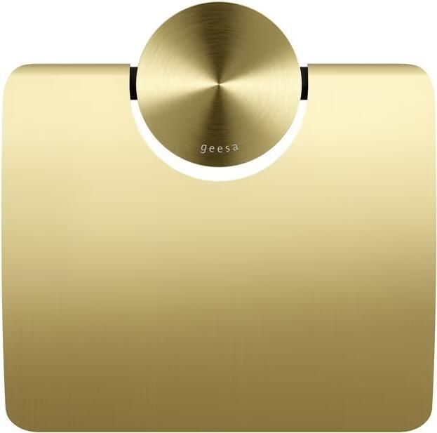 Geesa Toiletrolhouder Opal | Met klep | Geborsteld goud - Foto 4