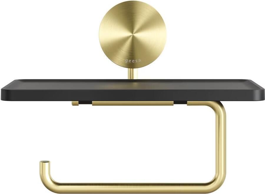 Geesa Toiletrolhouder Opal | Met planchet | Geborsteld goud - Foto 4