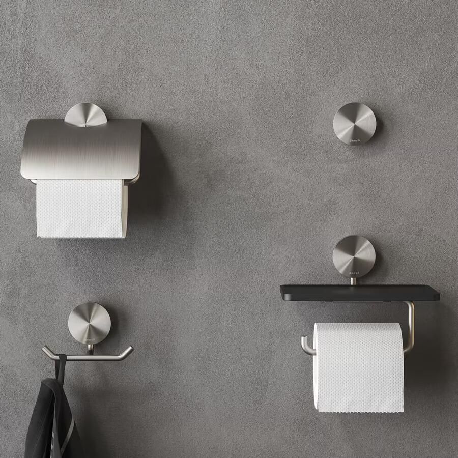 Geesa Handdoekhaak Opal | Dubbel haaks | RVS geborsteld
