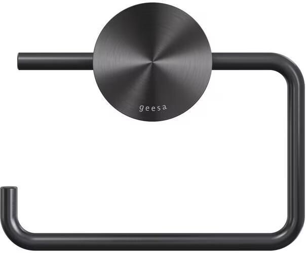 Geesa Toiletrolhouder Opal | Zonder klep | Zwart metaal geborsteld - Foto 3