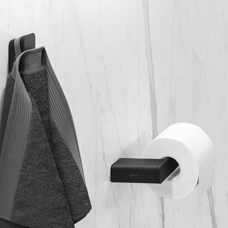 Geesa Toiletrolhouder Shift | Zonder klep | Zwart