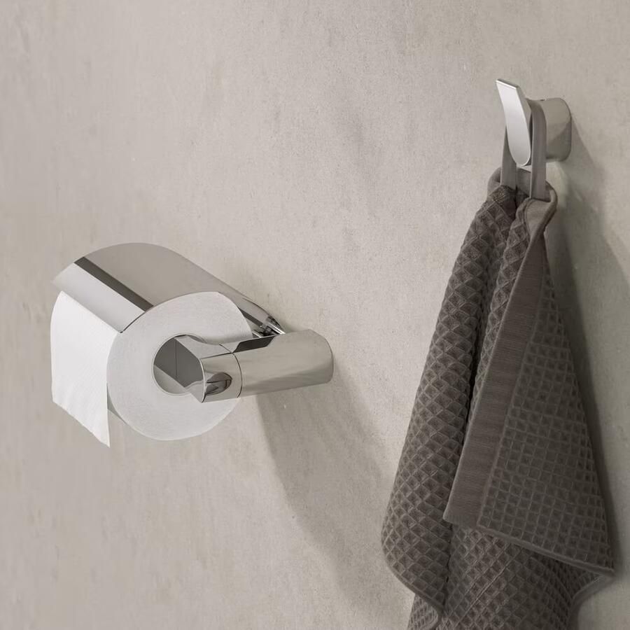 Geesa Toiletrolhouder Wynk | Met klep | Chroom