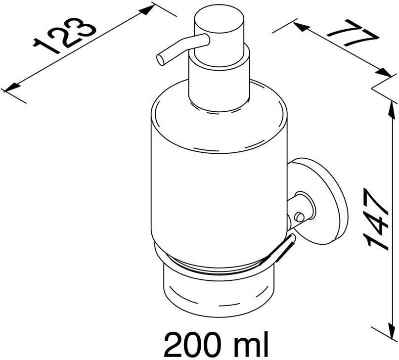 Geesa Zeepdispenser Hotel | 200 ml | Chroom - Foto 4