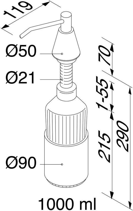 Geesa Zeepdispenser Hotel | Met PE zeephouder | Chroom
