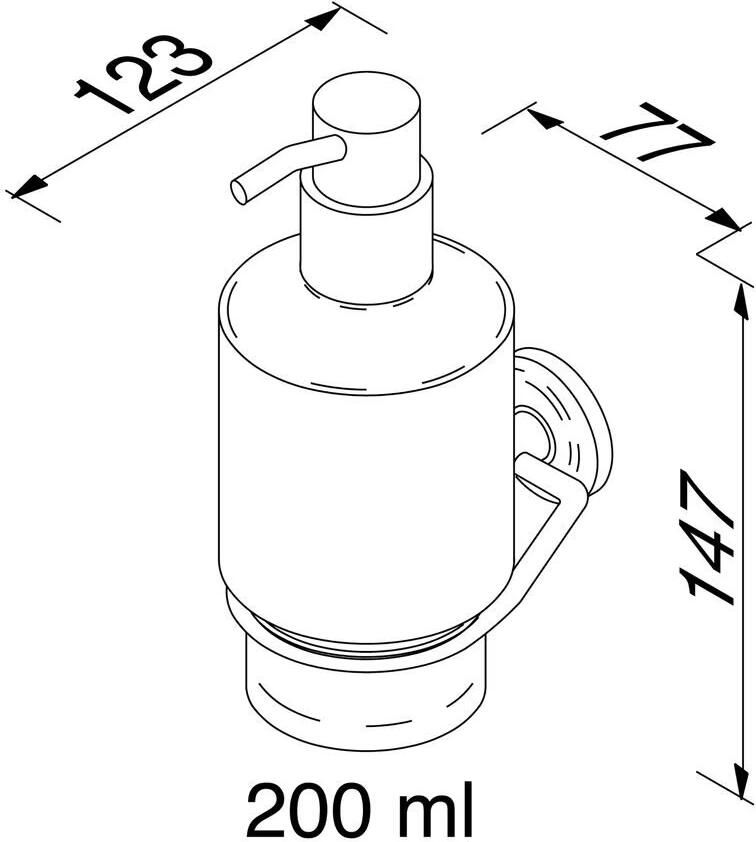 Geesa Zeepdispenser Luna | 200 ml | Chroom