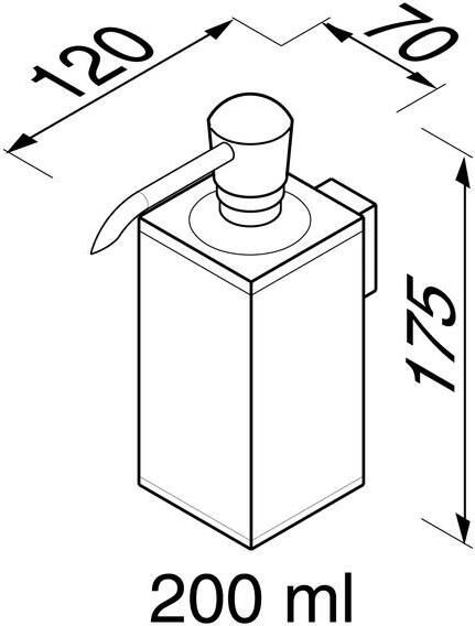 Geesa Zeepdispenser Modern Art | 200 ml | Chroom - Foto 3