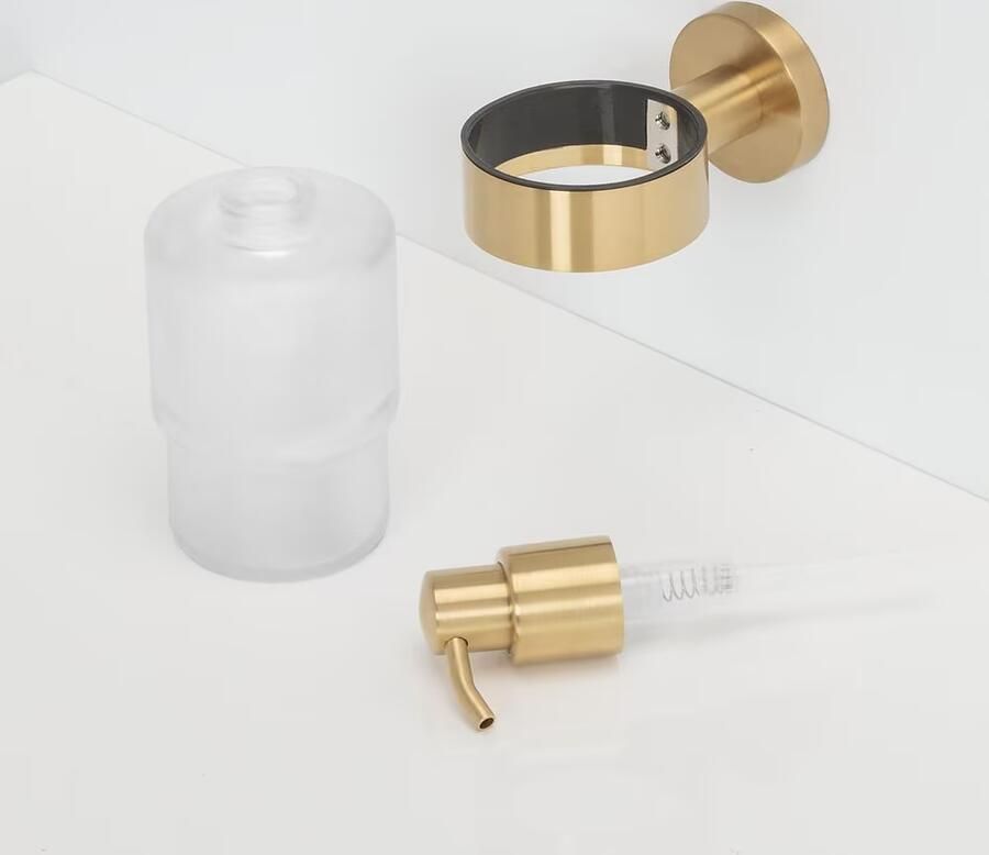 Geesa Zeepdispenser Nemox | 200 ml | Goud geborsteld - Foto 4