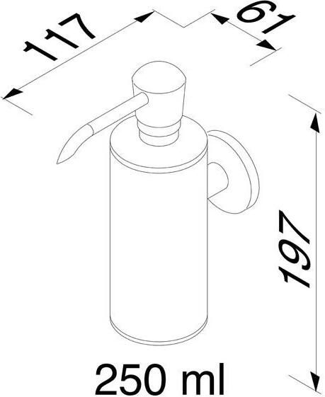 Geesa Zeepdispenser Nemox | 250 ml | Chroom - Foto 3