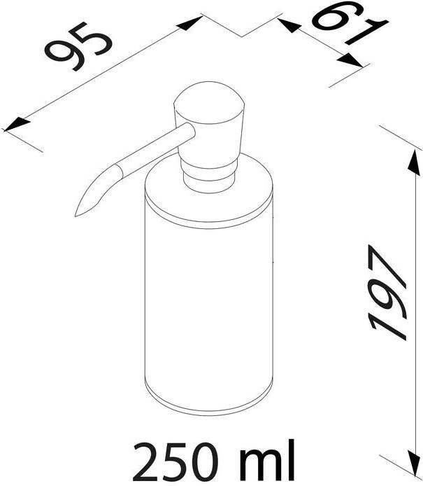 Geesa Zeepdispenser Nemox | 250 ml | Chroom - Foto 2