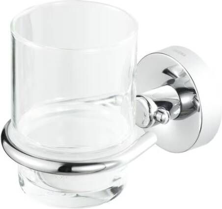 Geesa Glashouder Luna | Met glas | Chroom