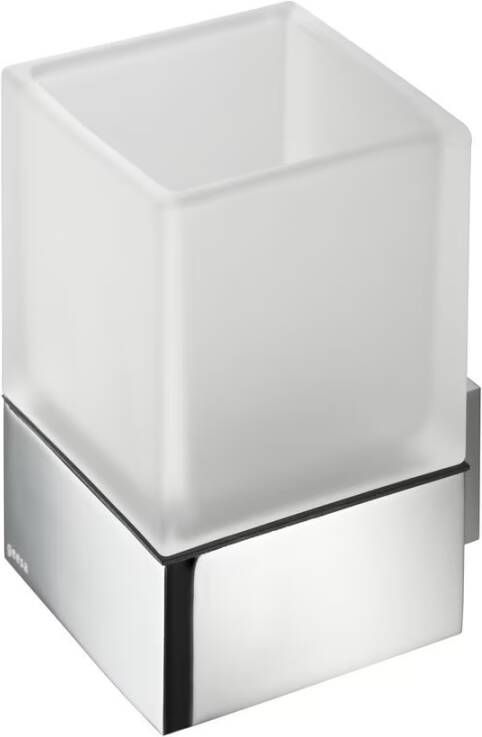 Geesa Glashouder Modern Art | Met glas | Chroom