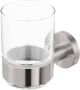 Geesa Glashouder Nemox | Met glas | RVS geborsteld - Thumbnail 1