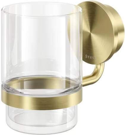 Geesa Glashouder Opal | Met glas | Goud geborsteld