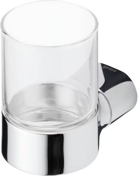 Geesa Glashouder Wynk | Met glas | Chroom