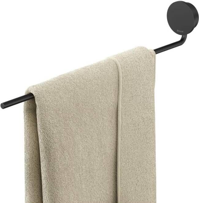 Geesa Handdoekrek Opal | 1 arm | Zwart