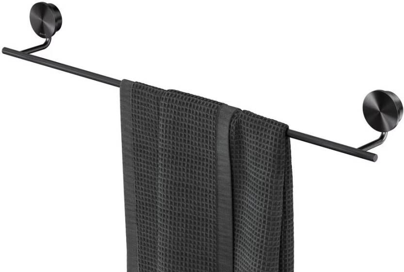 Geesa Handdoekrek Opal | 60 cm | Zwart metaal geborsteld