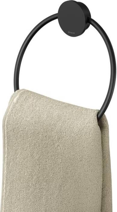Geesa Handdoekring Opal | Zwart
