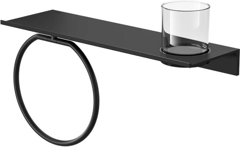Geesa Planchet Leev | 40 cm | Met handdoekring | Zwart