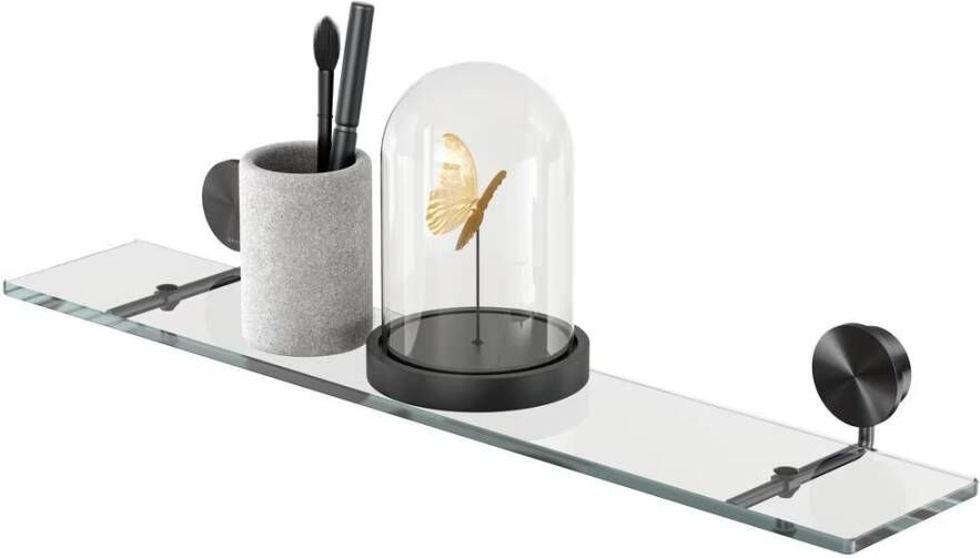 Geesa Planchet Opal | 60 cm | Zwart metaal geborsteld