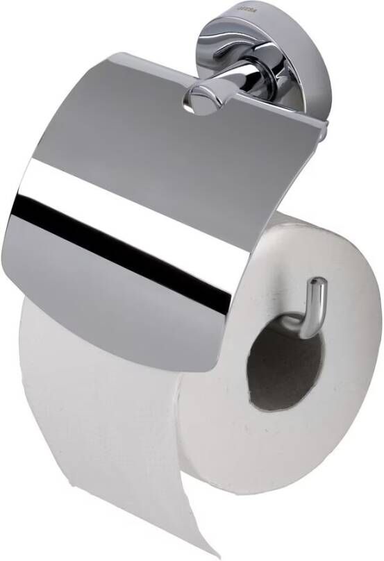 Geesa Toiletrolhouder Luna | Met klep | Chroom