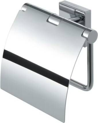 Geesa Toiletrolhouder Nelio | Met klep | Chroom