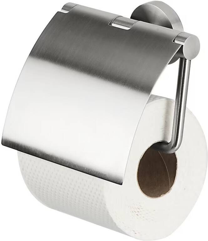 Geesa Toiletrolhouder Nemox | Met klep | RVS geborsteld