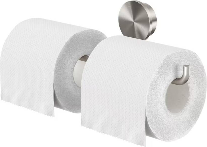 Geesa Toiletrolhouder Opal | Dubbel | RVS geborsteld