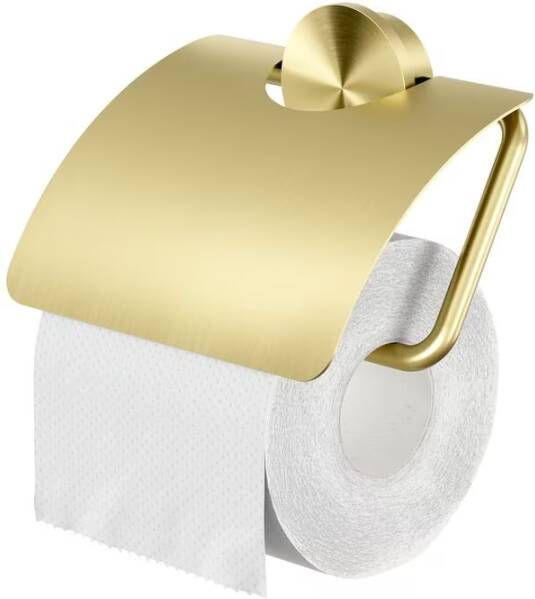 Geesa Toiletrolhouder Opal | Met klep | Goud geborsteld