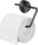 Geesa Toiletrolhouder Opal | Zonder klep | Zwart metaal geborsteld - Thumbnail 1