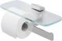 Geesa Toiletrolhouder Shift | Dubbel | Met planchet | Chroom-Transparant - Thumbnail 1